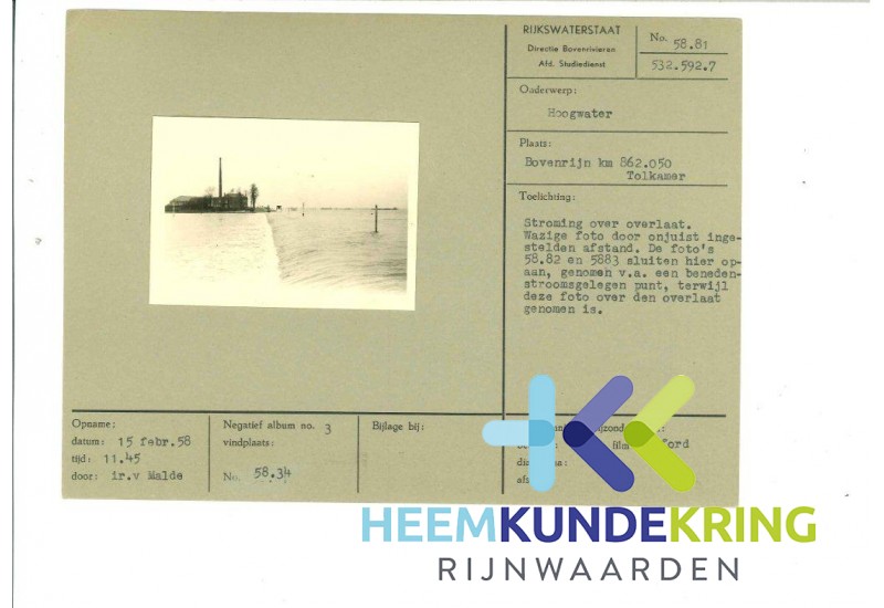 Hoogwater Boven Rijn 1958 F0000012